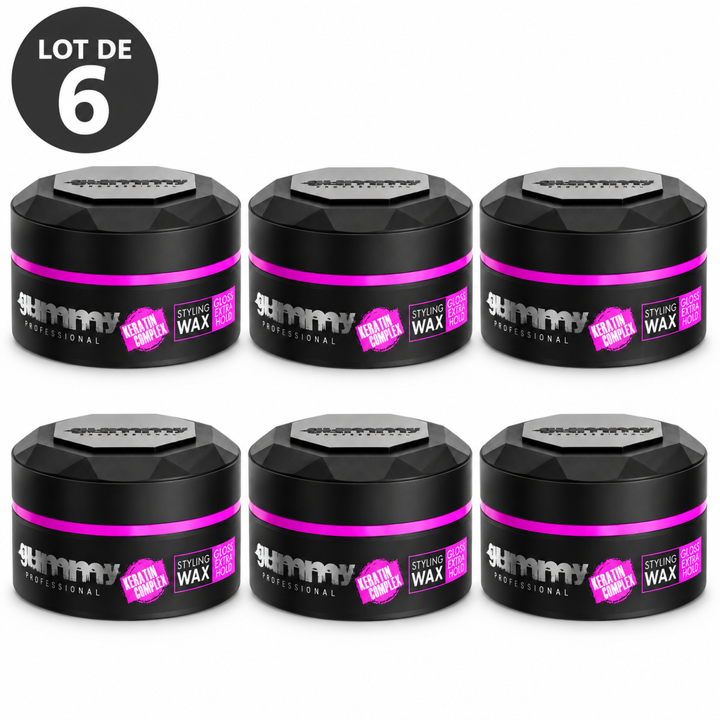 Gummy – Cire coiffante · 150 ml – Lot de 6 unités