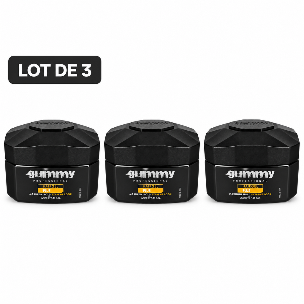 Gummy Professional Plus – Gel coiffant – Lot de 3 unités