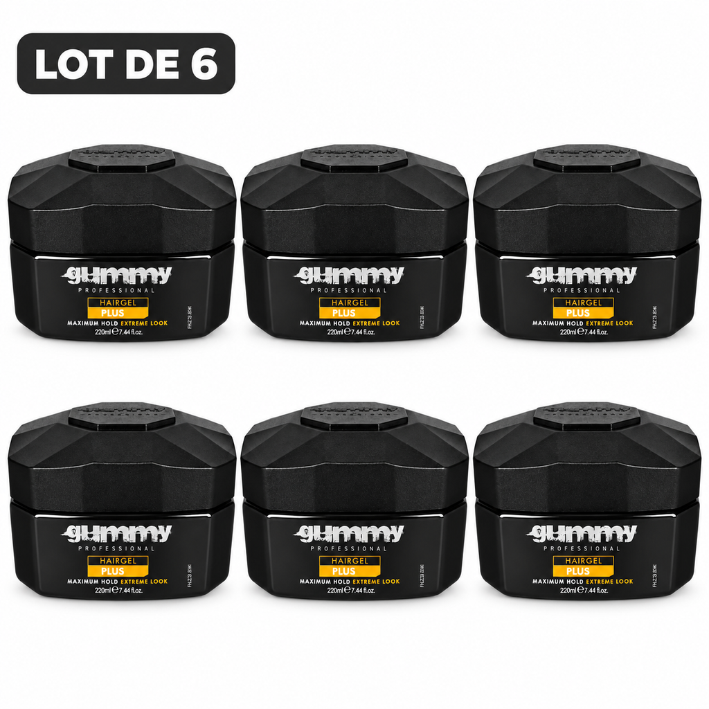 Gummy Professional Plus – Gel coiffant – Lot de 6 unités