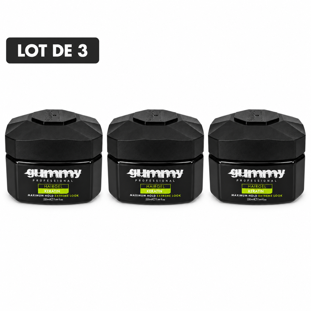 Gummy Professional Keratin – Gel coiffant – Lot de 3 unités