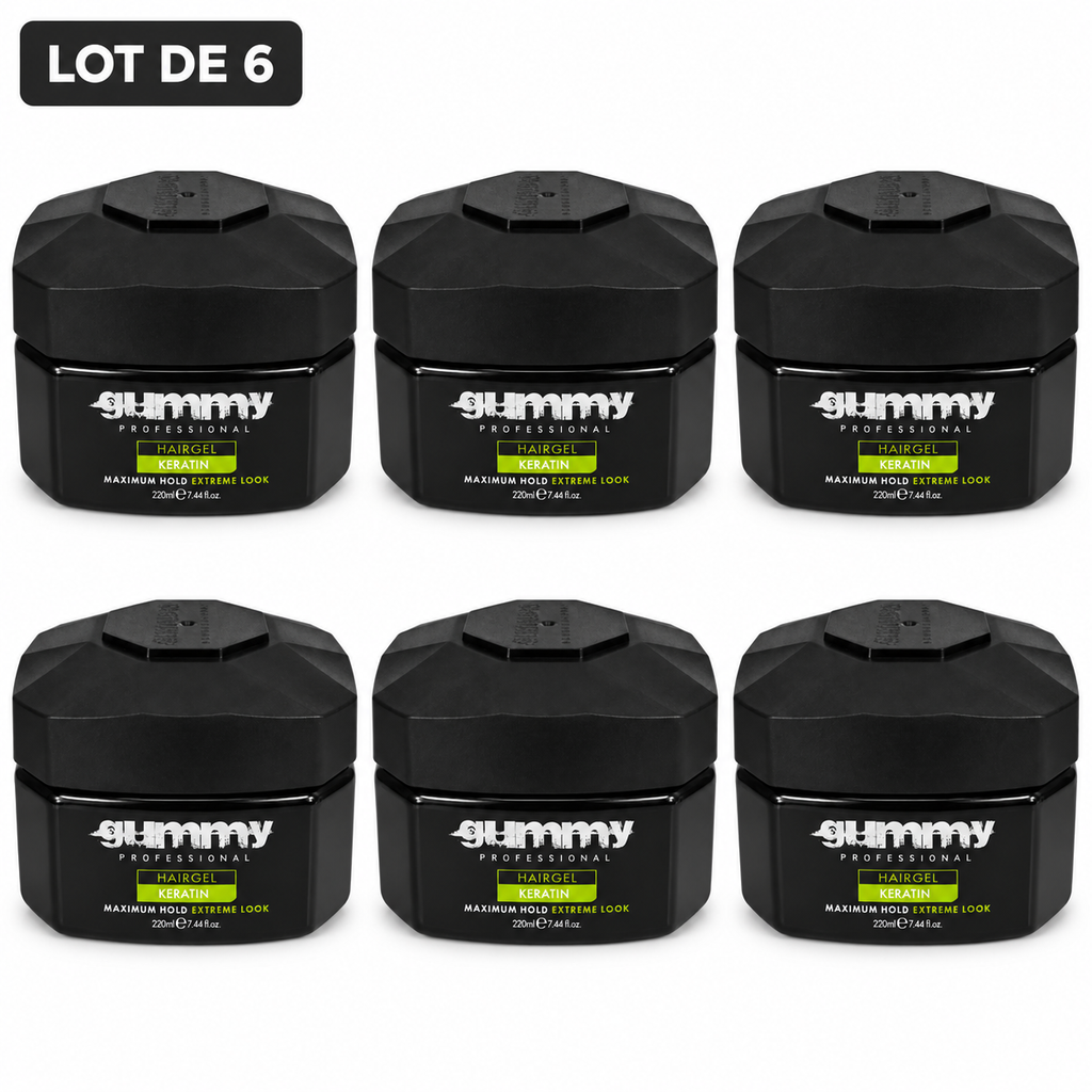 Gummy Professional Keratin – Gel coiffant – Lot de 6 unités