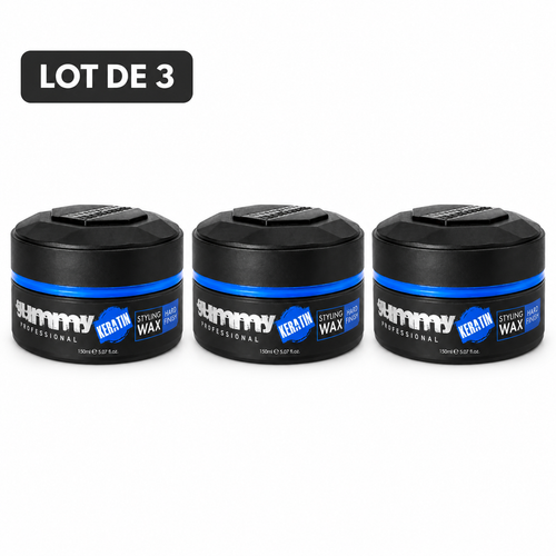 Gummy Professional Keratin – Cire coiffante – Lot de 3 unités