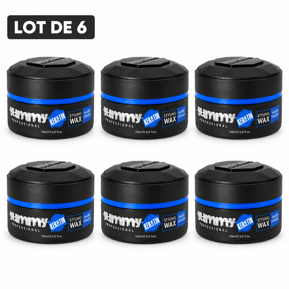 Gummy Professional Keratin – Cire coiffante – Lot de 6 unités